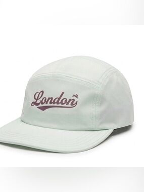 NWT Tracksmith London Marathon 2026 Hat - Light Green/Purple (Jadeite/Wine)